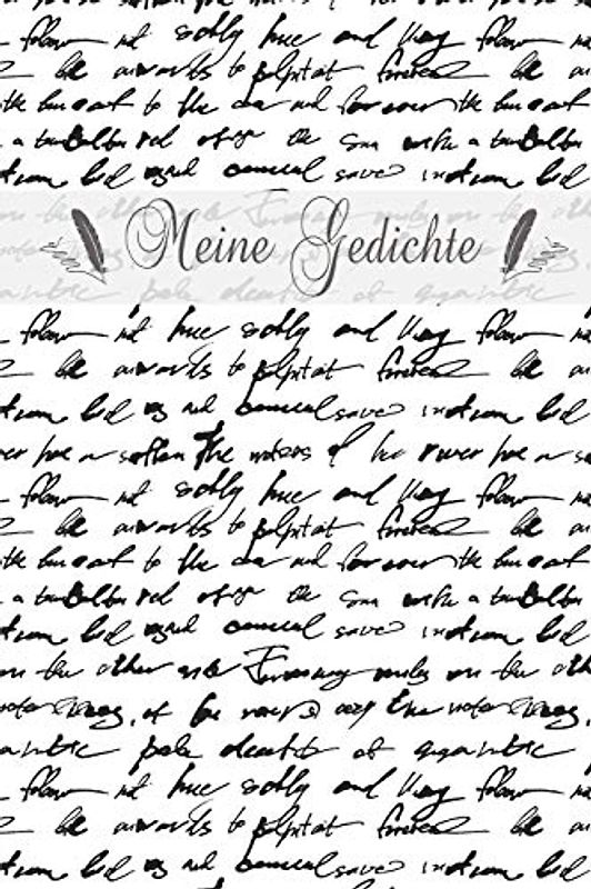 Meine Gedichte: Reimebuch zum Selberschreiben als Lyrik- und Text- Sammlung oder Poetry Slam Buch | ca A5 im Buchseiten Design