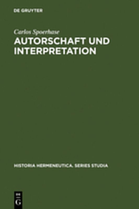 Autorschaft und Interpretation