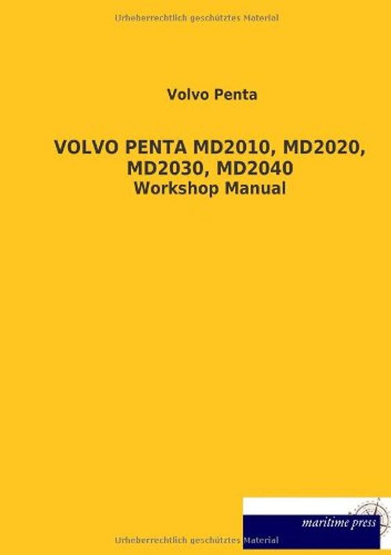 Volvo penta MD2010, MD2020, MD2030, MD2040 - Volvo Penta