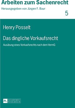 Das dingliche Vorkaufsrecht