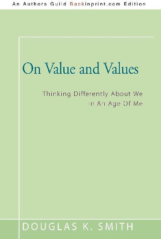 On Value and Values