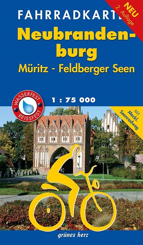 Fahrradkarte Neubrandenburg, Müritz, Feldberger Seen