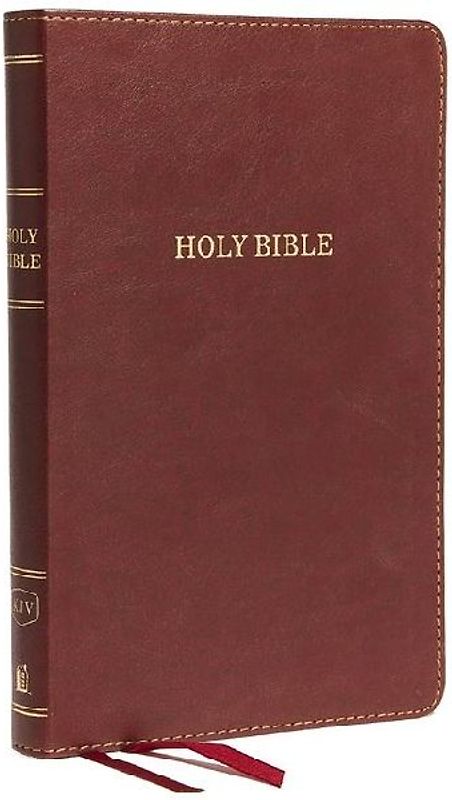 KJV, Thinline Bible, Standard Print, Imitation Leather, Burgundy, Indexed, Red Letter Edition