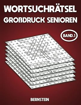 Wortsuchrätsel Großdruck Senioren: Buch mit Anleitungen und Lösungen