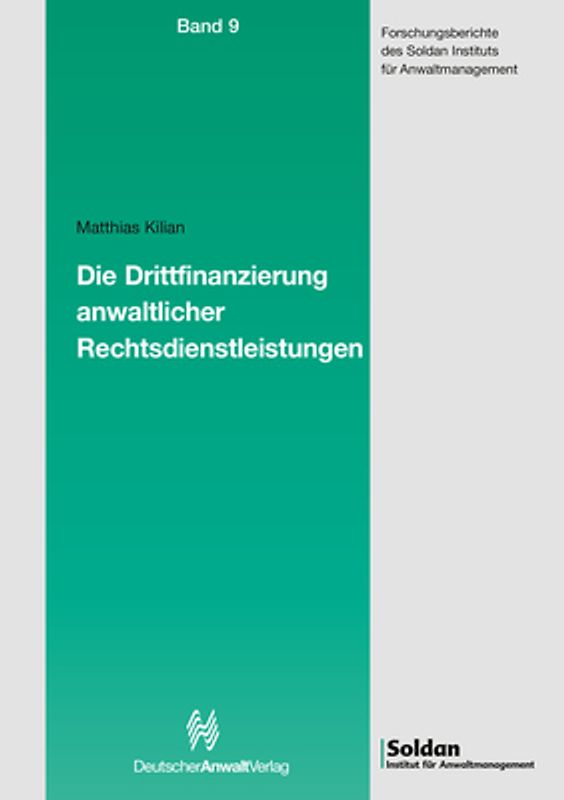 Drittfinanzierung von Rechtsverfolgungskosten