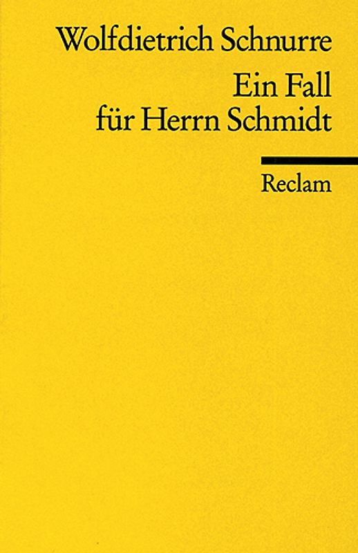 Ein Fall für Herrn Schmidt u. a. Erzählungen