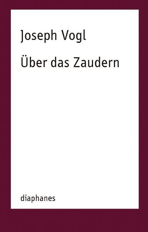 Über das Zaudern