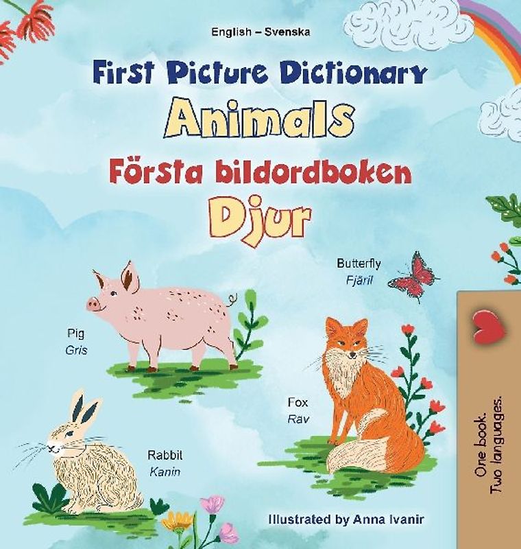First Picture Dictionary - Animals (English Swedish Bilingual Children's Book)