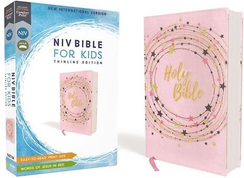 Niv, Bible for Kids, Flexcover, Pink/Gold, Red Letter, Comfort Print