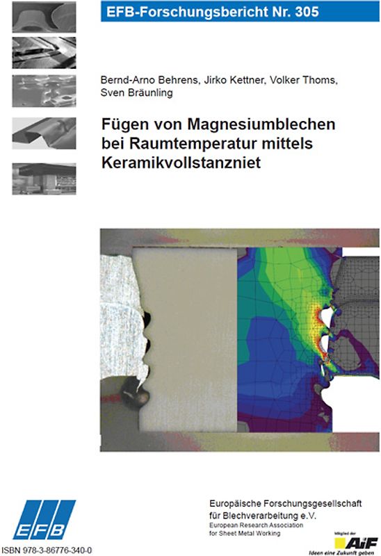 Fügen von Magnesiumblechen bei Raumtemperatur mittels KeramikvolIstanzniet