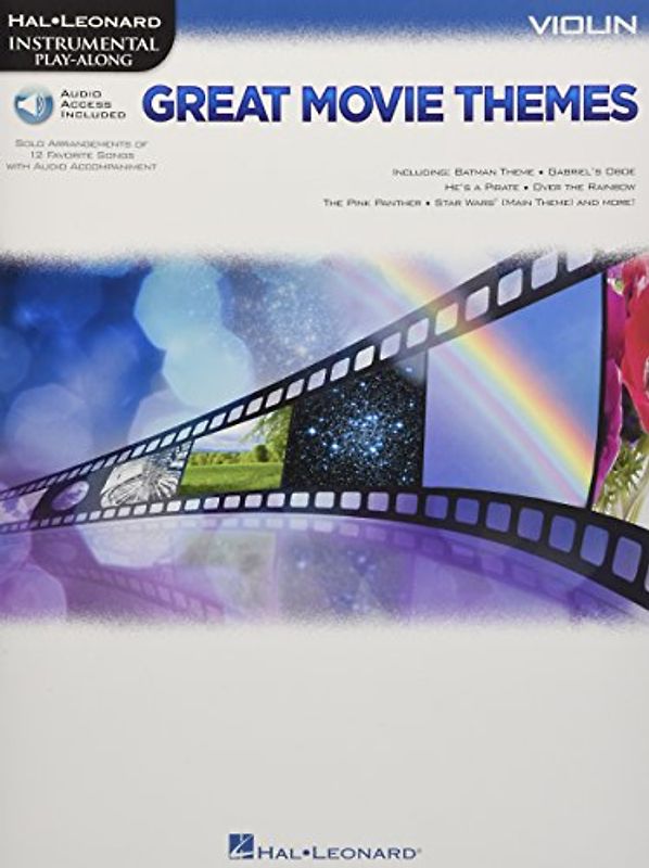Great Movie Themes - -For Violin- (Book & Online Audio): Play-Along, Sammelband, Download (Audio) für Violine: For Violin Instrumental Play-Along (Hal Leonard Instrumental Play-along)