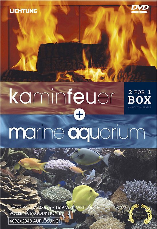 Kaminfeuer + Marine Aquarium (2 DVDs) [Special Collector's Edition] DVD