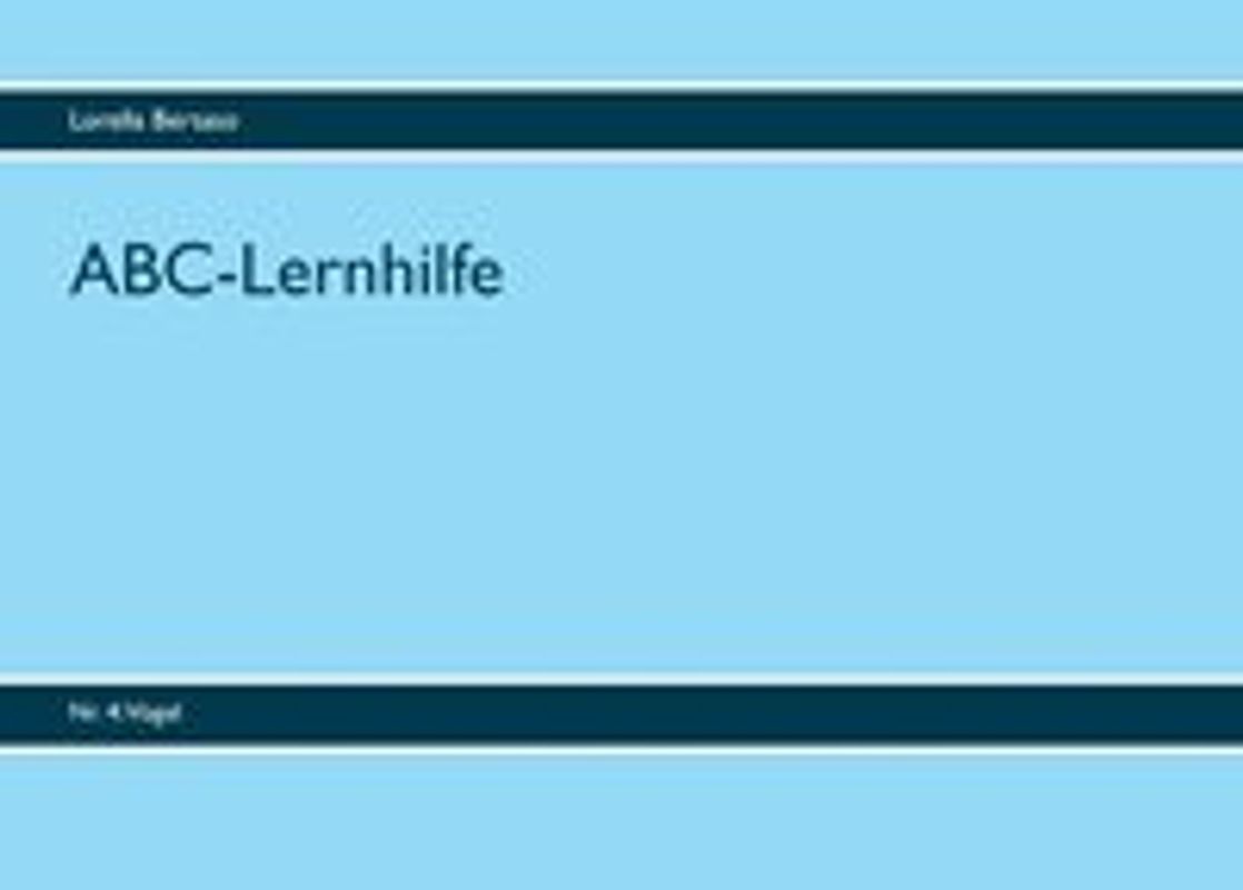 ABC-Lernhilfe. Nr. 4: Vögel