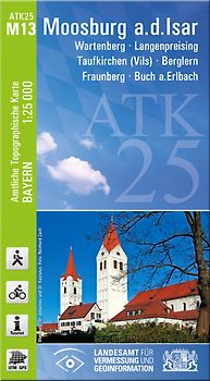 ATK25-M13 Moosburg a.d.Isar (Amtliche Topographische Karte 1:25000)