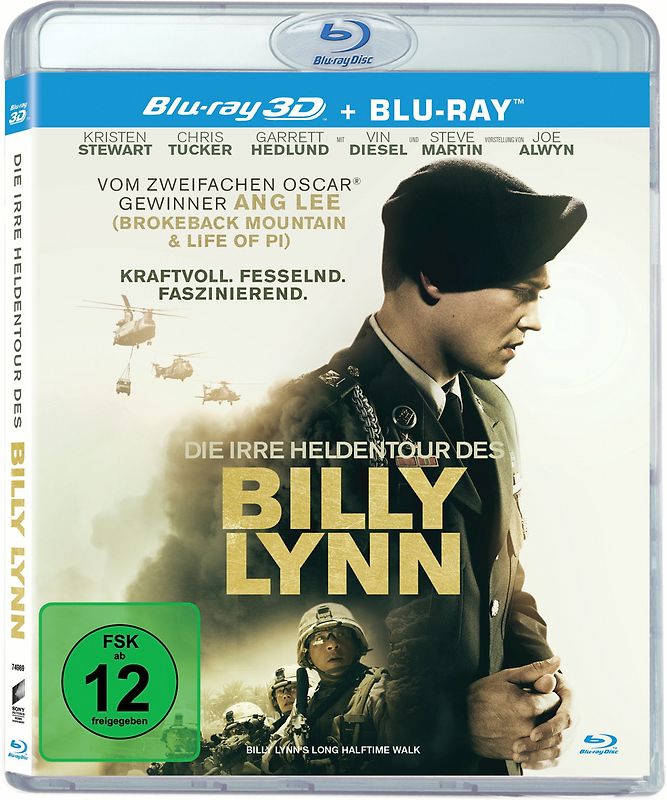 Die irre Heldentour des Billy Lynn 3D 3D Blu-ray Disc