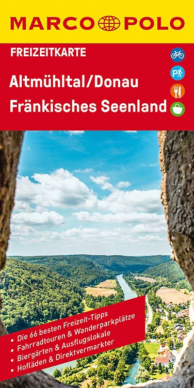 MARCO POLO Freizeitkarte 36 Altmühltal, Donau, Fränkisches Seenland 1:110.000