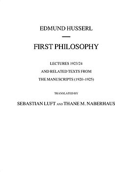 First Philosophy