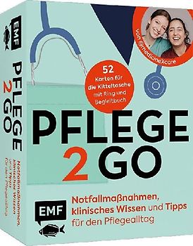 Kartenset: Pflege to go - Notfallmaßnahmen, klinisches Wissen und Tipps für den Pflegealltag | für Krankenpflege, Altenpflege, Pflege zu Hause | von #medicineXcare