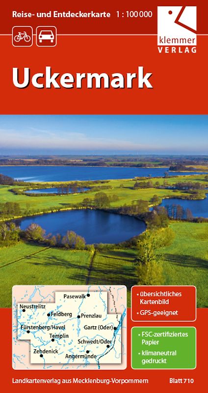 Reise- und Entdeckerkarte Uckermark