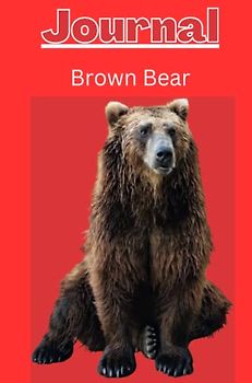 brown bear journal series 1 with a bright red background