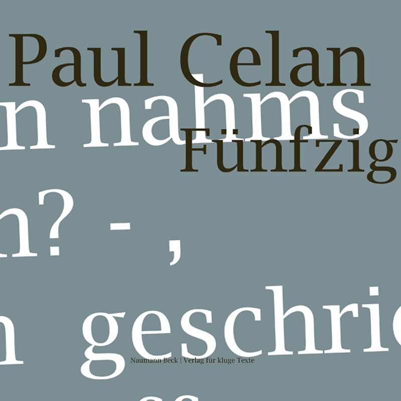 Paul Celan Fünfzig