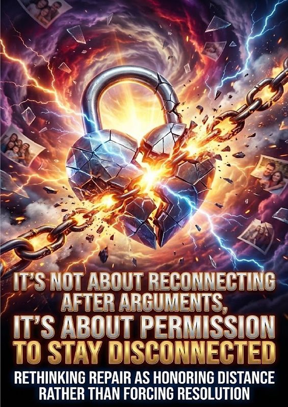 It's Not About Reconnecting After Arguments, It's About Permission to Stay Disconnected