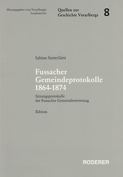 Fussacher Gemeindeprotokolle 1864-1874