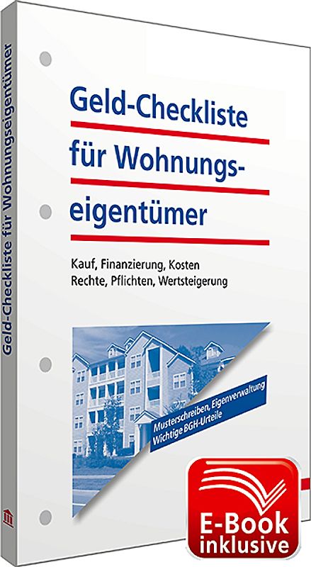 Geld-Checkliste für Wohnungseigentümer inkl. E-Book