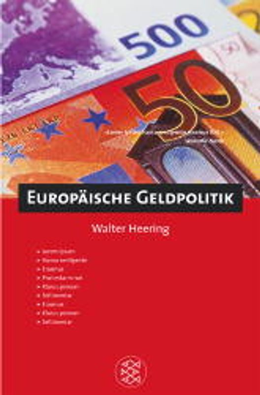 Europäische Geldpolitik. (Arbeitstitel)