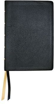 NASB Large Print Wide Margin - Black Cowhide