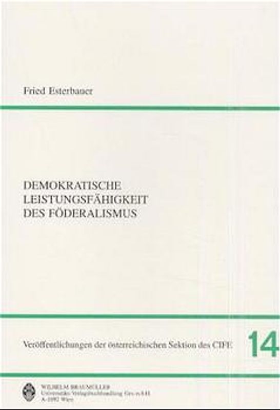 Demokratische Leistungsfähigkeit des Föderalismus