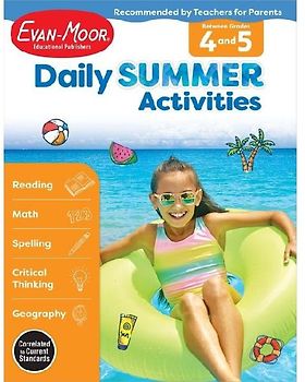 Daily Summer Activities Moving from 4th to 5th Gr