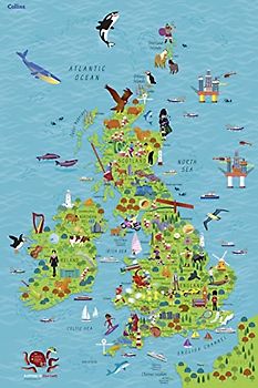 Children’s Wall Map of the United Kingdom and Ireland: Ideal way for kids to improve their UK knowledge
