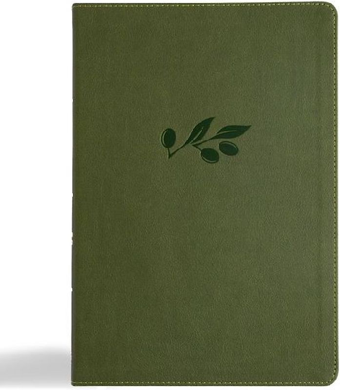 CSB Super Giant Print Reference Bible, Digital Study Edition, Olive Leathertouch, Indexed