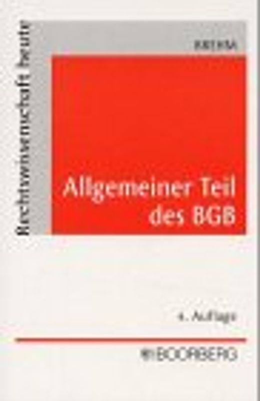 Allgemeiner Teil des BGB