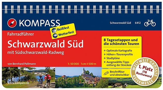 KOMPASS Fahrradführer Schwarzwald Süd mit Südschwarzwald Radweg