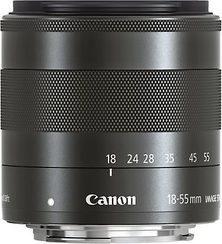 Canon EF-M 18-55 mm F3.5-5.6 IS STM 52 mm Filtergewinde (Canon EF-M Anschluss) schwarz