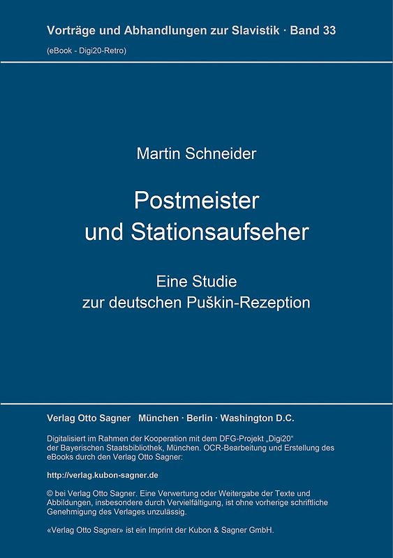 Postmeister und Stationsaufseher