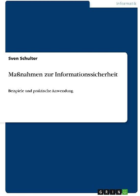 Maßnahmen zur Informationssicherheit