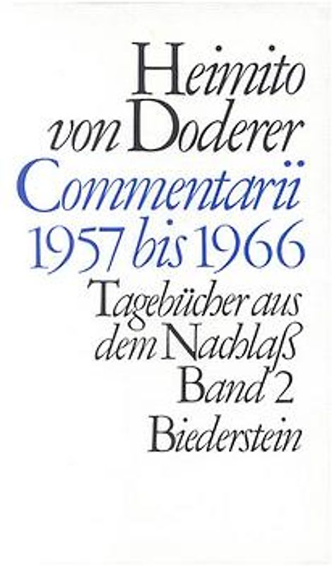 Commentarii 1957 bis 1966