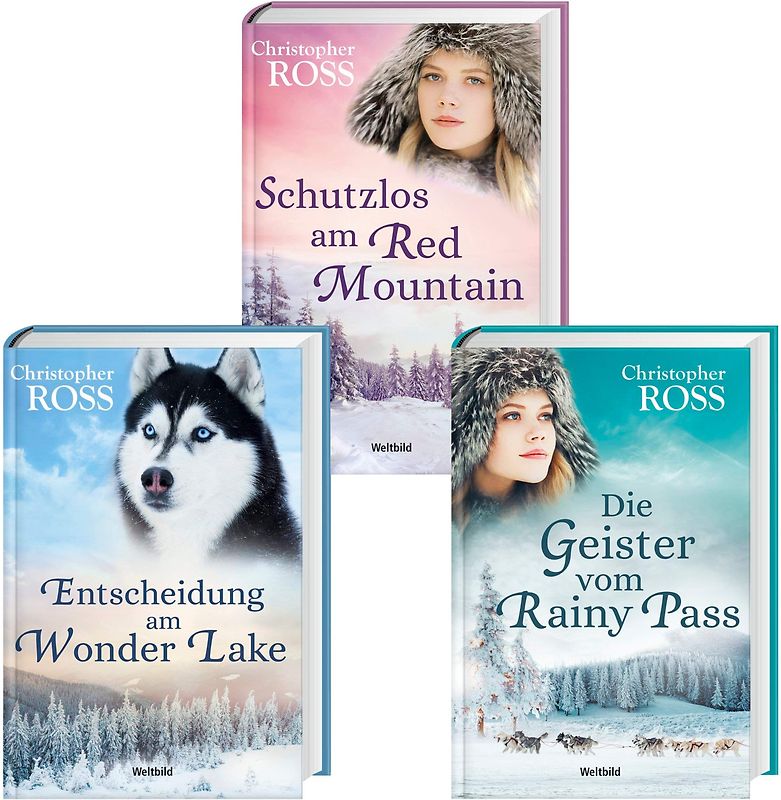 Alaska Wilderness: Band 4-6 - Schutzlos am Red Mountain /Die Geister vom Rainy Pass / Entscheidung am Wonder Lake - Christopher Ross [Gebundene Ausgabe, 3 Bände]