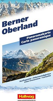 Hallwag Panoramakarte Berner Oberland