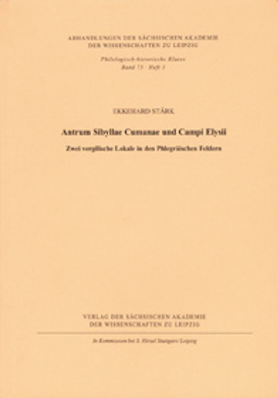 Antrum Sibyllae Cumanae und Campi Elysii.