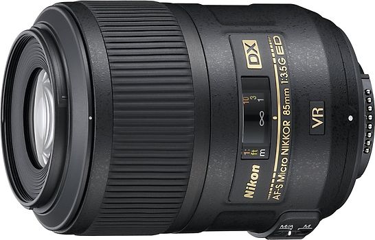 Nikon AF-S Micro DX NIKKOR 85 mm F3.5 ED G VR  52 mm Objectif (adapté à Nikon F) noir