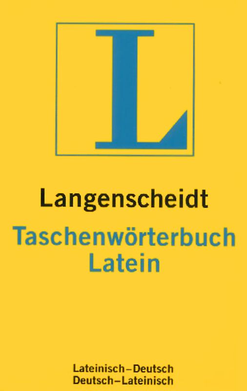 Langenscheidt Taschenwörterbücher / Latein. Lateinisch-Deutsch /Deutsch-Lateinisch