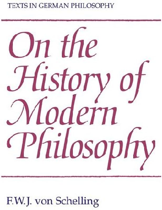 On the History of Modern Philosophy