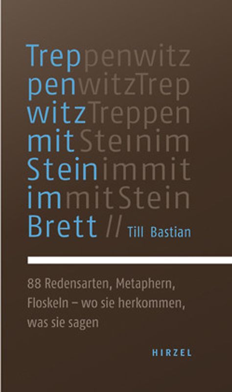 Treppenwitz mit Stein im Brett