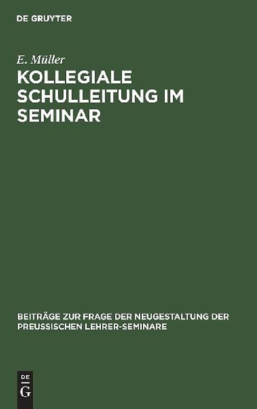 Kollegiale Schulleitung im Seminar