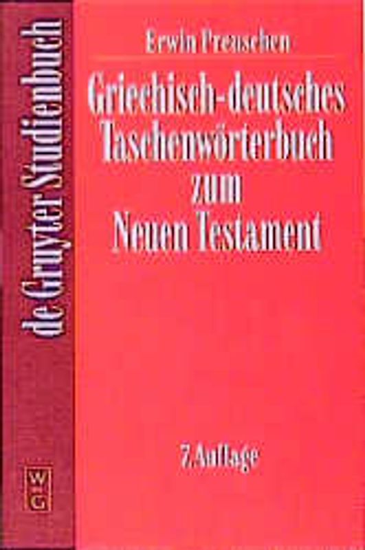 Griechisch-deutsches Taschenwörterbuch zum Neuen Testament