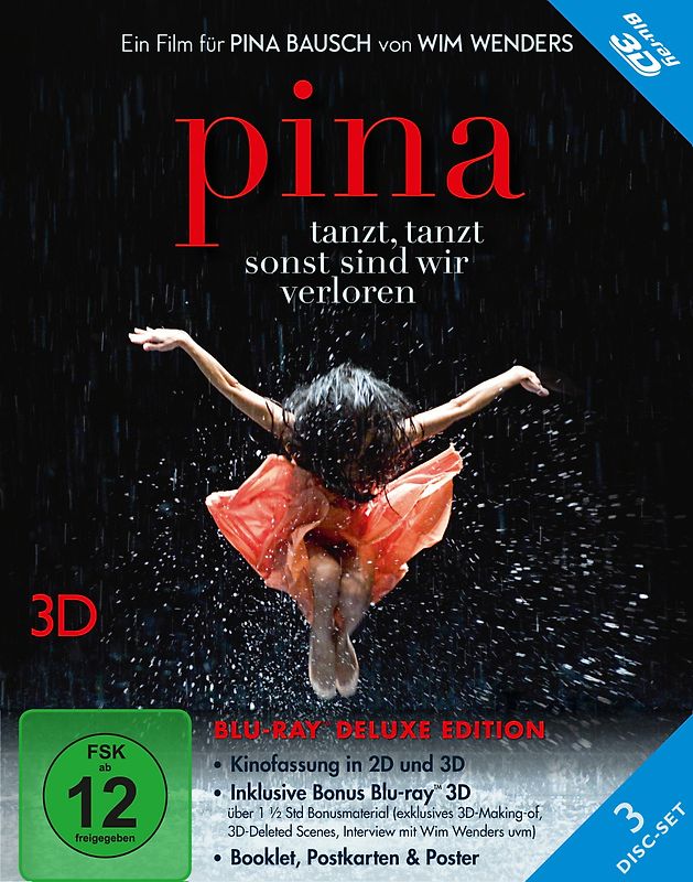 Pina [Deluxe Edition, 2D + 3D Version inkl. Bonusmaterial, 3D Blu-ray] 3D Blu-ray Disc